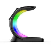 Cargador Inalámbrico Magnético 4 en 1 con Carga Rápida y Luz RGB