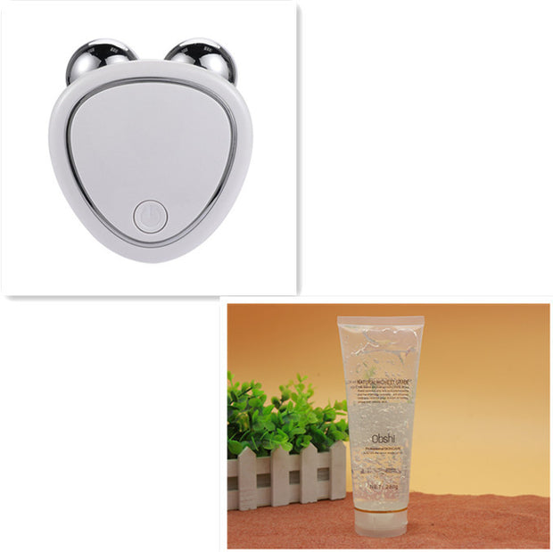 Instrumento de belleza facial portátil de microcorriente.